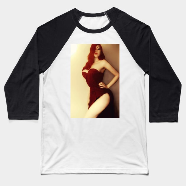 Jessica Rabbit - Cosplay Baseball T-Shirt by britneyrae